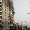 Видео горящего балкона на улице Рыленкова в Смоленске попало в Интернет