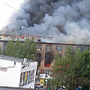 Видео: Пожар на «Шарме» перекинулся на верхние этажи и крышу