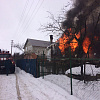 В Смоленске сгорел дом (видео)