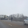 В Смоленской области на трассе М1 фура врезалась в легковушку: один человек пострадал