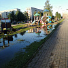 В Десногорске детская площадка превратилась в «аквапарк»