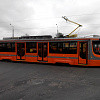В Смоленске на улице Кашена трамвай сошел с рельсов