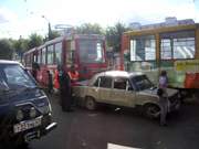 Авария с участием трамвая в Смоленске