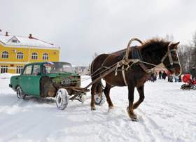 Гибрид лошади и автомобиля. Фото Геннадия Дубино