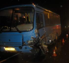 В ДТП с автобусом в Серебрянке пострадали четыре человека