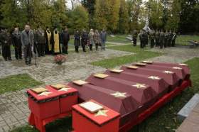 В Смоленской области перезахоронили останки воинов