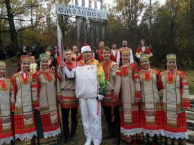 В Смоленске зажгли Олимпийские факелы