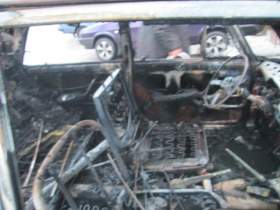 В Рудне сгорел автомобиль