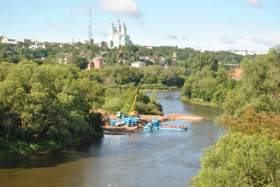 В Смоленске начинается расчистка русла реки Днепр