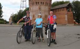 Велотуристы из Украины приехали в Смоленск
