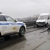 В Смоленске на мосту через Днепр произошло ДТП 