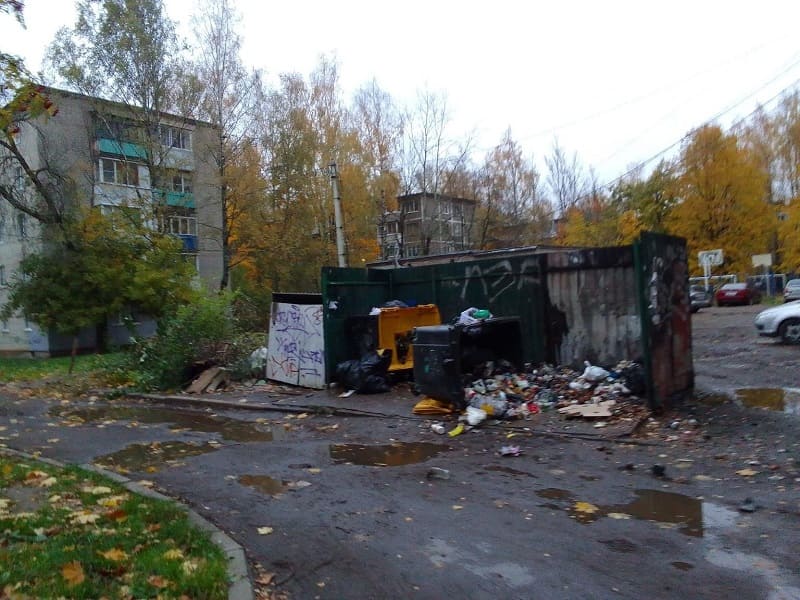 В Смоленске ночью массово горели мусорные контейнеры