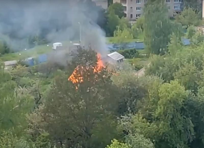 Стало известно, что загорелось в Заднепровском районе Смоленска