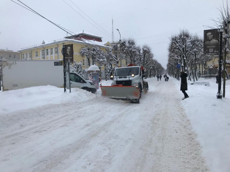 На каких улицах Смоленска запретят парковаться из-за вывоза снега