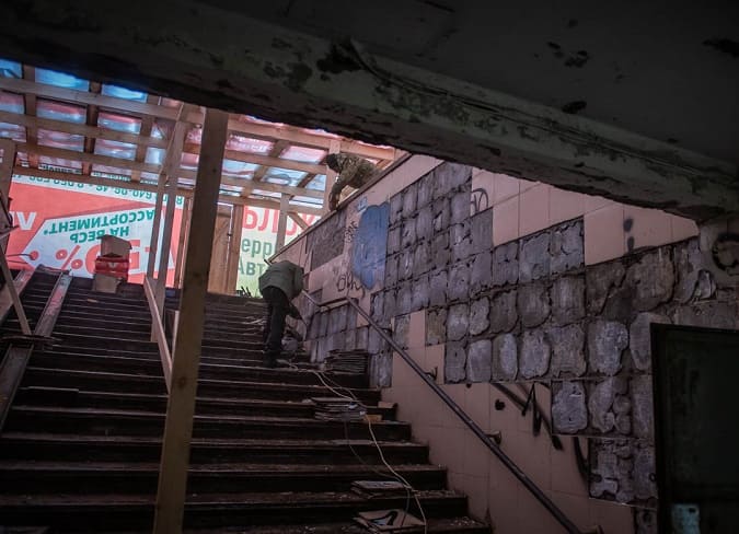 Ремонт подземного перехода на Колхозной площади в  Смоленске начался
