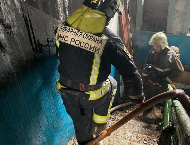 В центре Смоленска вспыхнул пожар