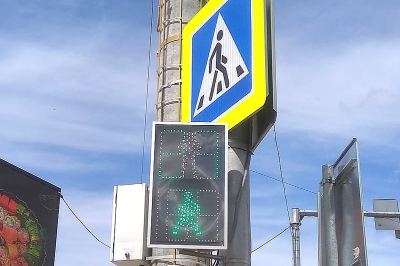 В Смоленске отключили светофоры на одном из перекрестков в Промышленном районе
