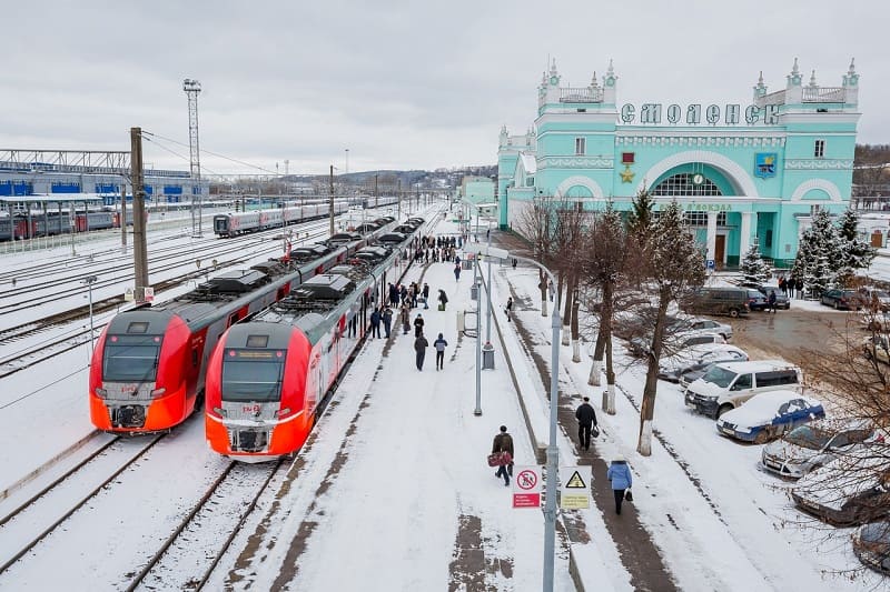 С 10 декабря из Смоленска начнут курсировать новые поезда в Витебск, Питер и Архангельск