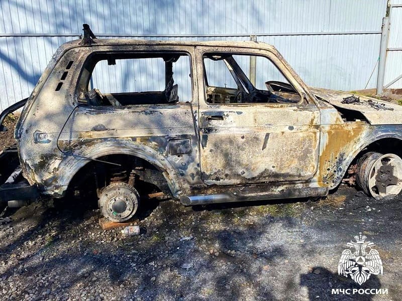 Ремонт машины в Смоленской области закончился пожаром 