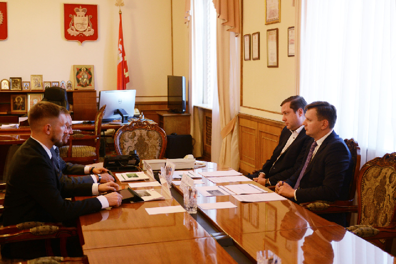 Председатель Среднерусского банка провел рабочую встречу с губернатором Смоленской области