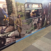В Москве вагон метро раскрасили под военный Смоленск
