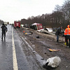 В Смоленской области грузовик сбил дорожных рабочих. Один человек погиб, двое получили травмы