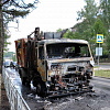 Как спасся водитель мусоровоза, вспыхнувшего в Смоленске