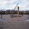 В Смоленске на набережной провели примерку памятника князю Владимиру
