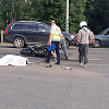 В Смоленске в страшном ДТП погиб мотоциклист. Видео