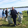 В городе смоленских атомщиков с берега водохранилища убрали 1,5 тонны мусора