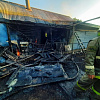 На окраине Смоленска случился страшный пожар. Семья с детьми лишилась дома