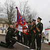 Ритуал прощания с боевым знаменем войсковой части 33149 военнослужащих, увольняющихся в запас