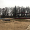 В Смоленске в Лопатинском саду начали возводить горку для тюбинга
