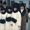 Наталья Дмитриева - вторая слева в олимпийской форме