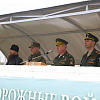 Ритуал прощания с боевым знаменем войсковой части 33149 военнослужащих, увольняющихся в запас