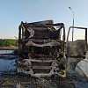 В Смоленской области едва не сгорел водитель большегруза