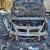 Под Смоленском дотла сгорел грузовик