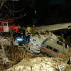 В Смоленске карета скорой помощи свалилась с моста в обрыв