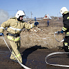 В Смоленском районе прошло показное учение по ликвидации ЧС, вызванной природными пожарами