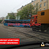 В Смоленске трамвай развернуло поперек дороги