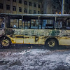 На ул. 12 лет Октября в Смоленске  ночью сгорел автобус